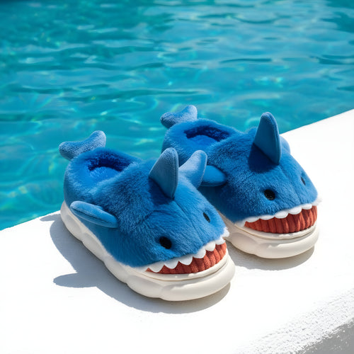 Soft Stitched Dolphin Slippers