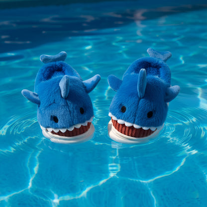 Soft Stitched Dolphin Slippers